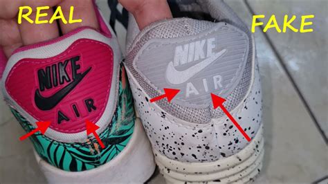 nike air max real vs fake